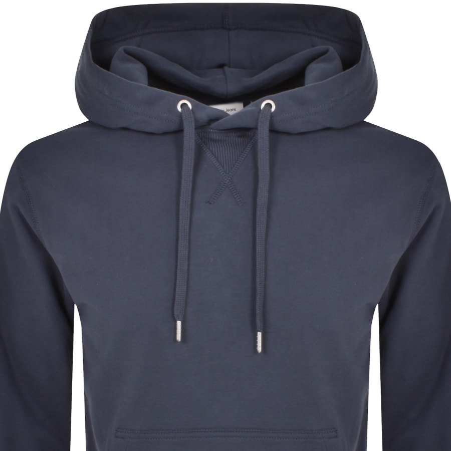 Calvin Klein Jeans Logo Hoodie Blue